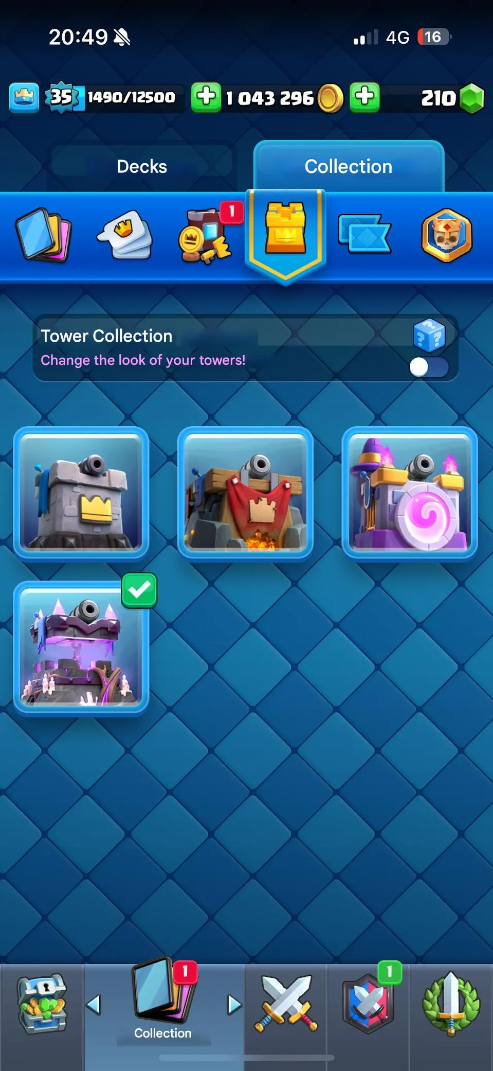 CR517 Top Account 6800 Trophies 6 Cards Level 14 One Evolution 41k Brawl Cups 